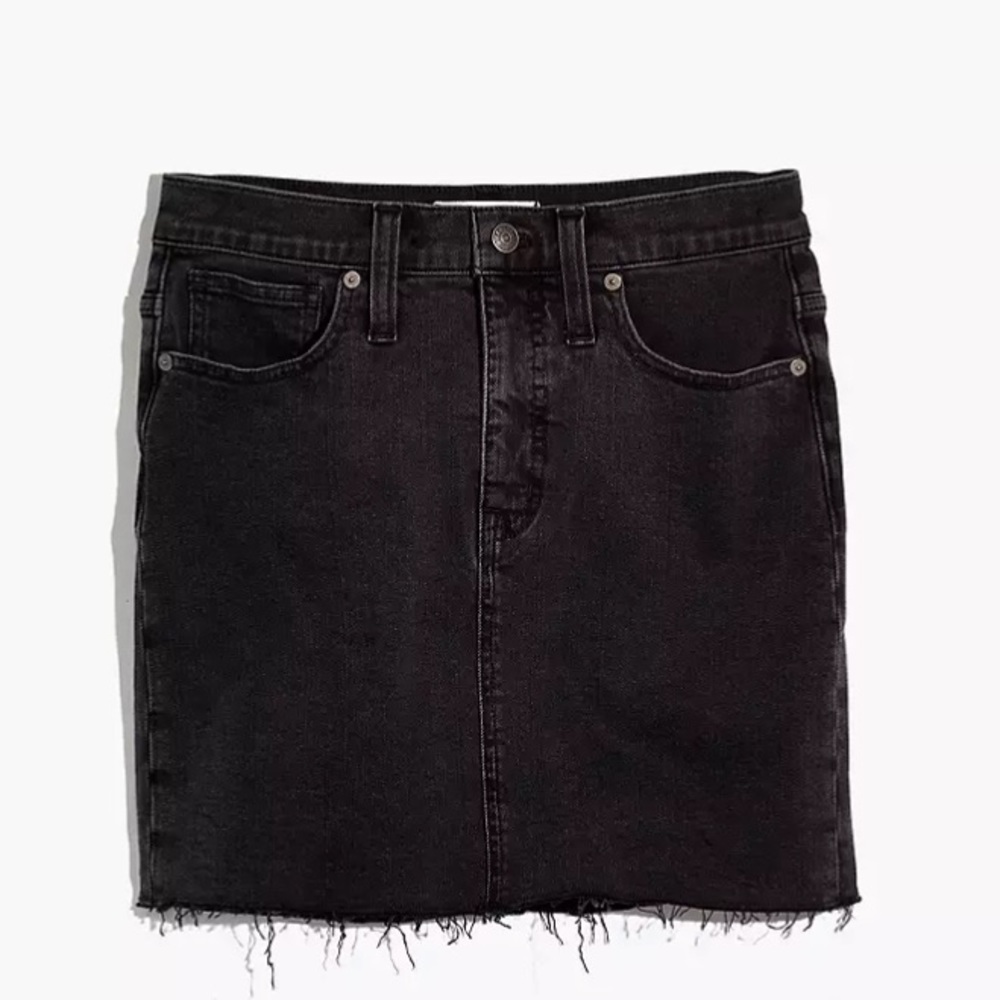 MADEWELL BLACK DENIM SKIRT NWT SIZE 29